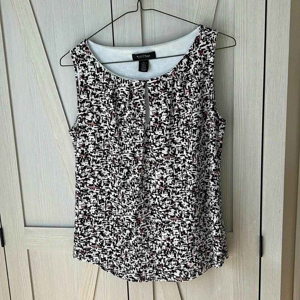 Kasper Women's Black and White Blouse